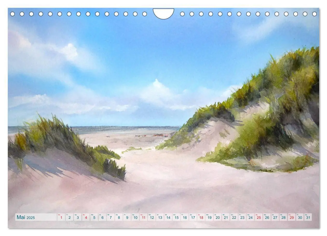 Bild: 9783435261536 | MEERESAQUARELLE (Wandkalender 2025 DIN A4 quer), CALVENDO...