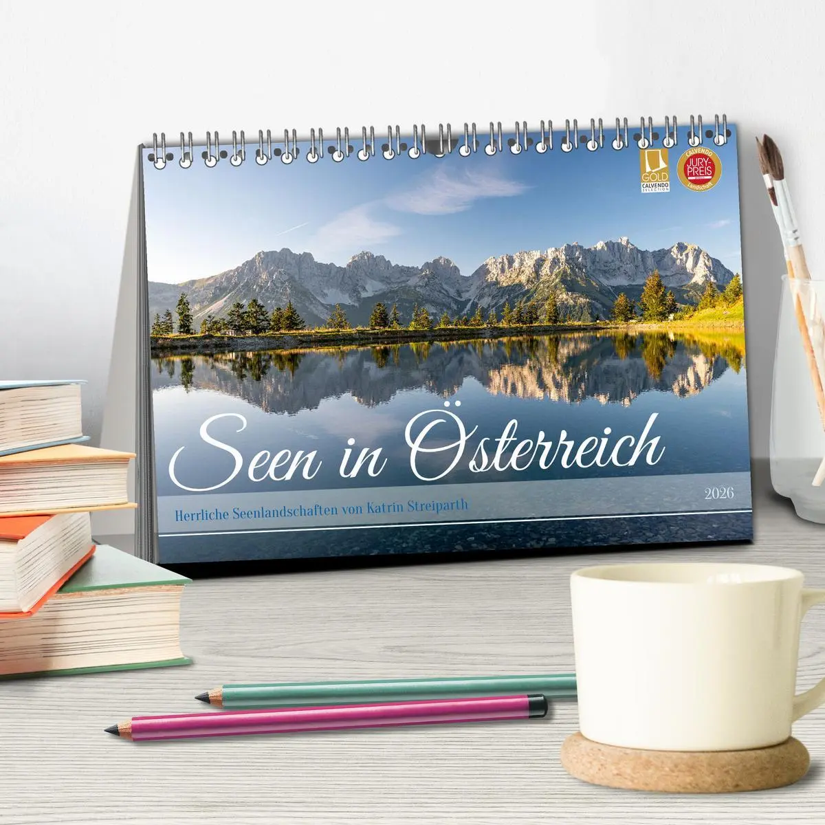Bild: 9783457281536 | Seen in Österreich (Tischkalender 2026 DIN A5 quer), CALVENDO...