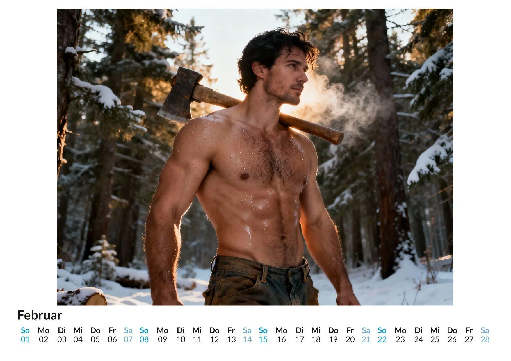 Bild: 9783695331536 | Echte Holzfäller | Charlotte Münch | Kalender | Deutsch | 2026