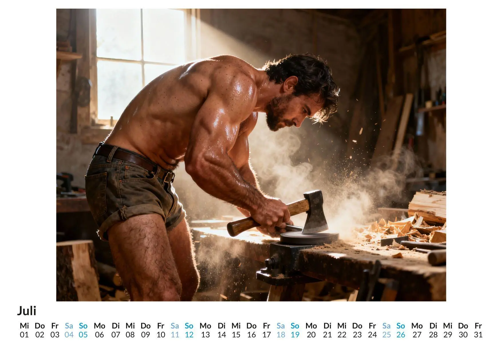 Bild: 9783695331536 | Echte Holzfäller | Charlotte Münch | Kalender | Deutsch | 2026