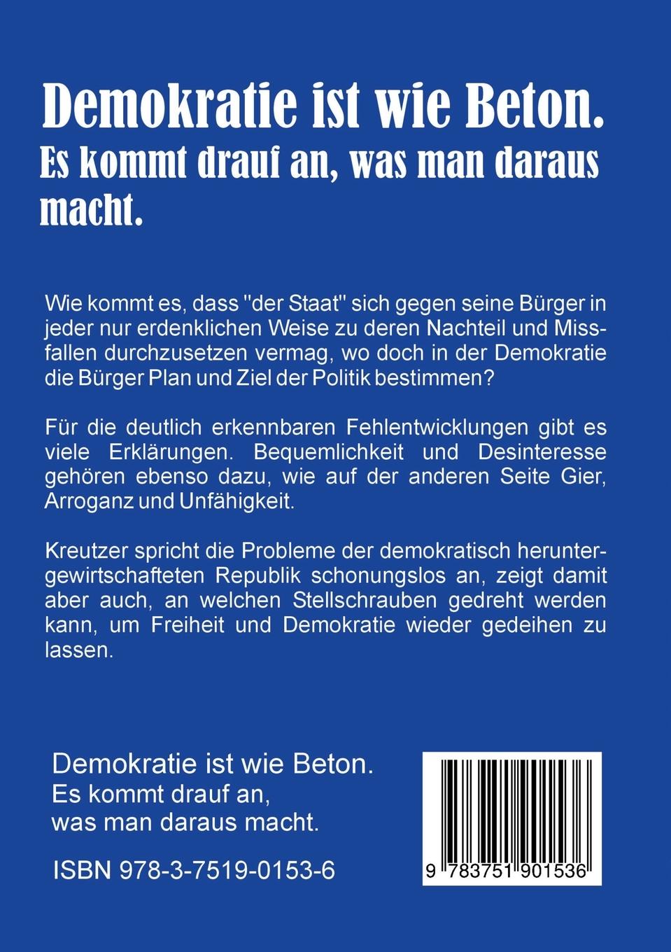 Rückseite: 9783751901536 | Demokratie - Fiktion der Volksherrschaft | Egon W. Kreutzer | Buch