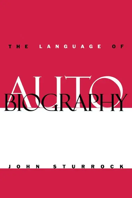 Cover: 9780521131636 | The Language of Autobiography | Studies in the First Person Singular