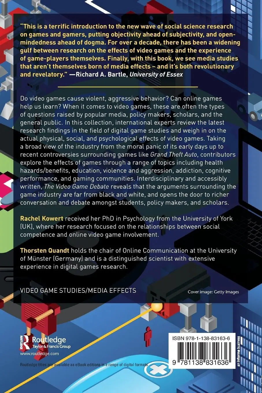 Rückseite: 9781138831636 | The Video Game Debate | Rachel Kowert (u. a.) | Taschenbuch | Englisch