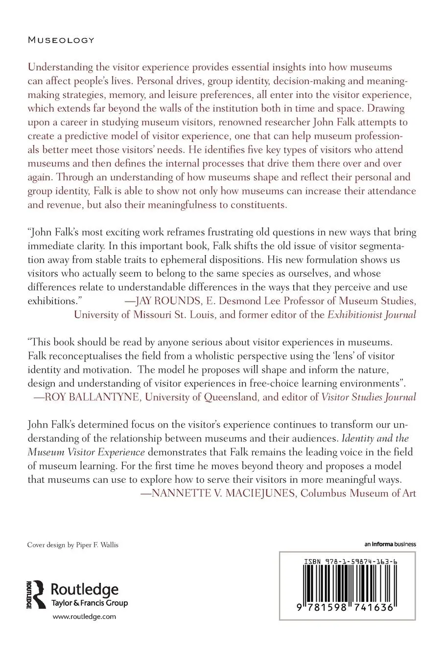 Rückseite: 9781598741636 | Identity and the Museum Visitor Experience | John H Falk | Taschenbuch