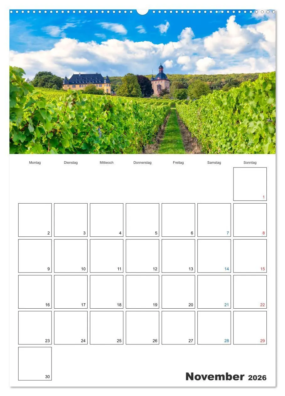 Bild: 9783516431636 | Rheingau Terminplaner (Wandkalender 2026 DIN A2 hoch), CALVENDO...