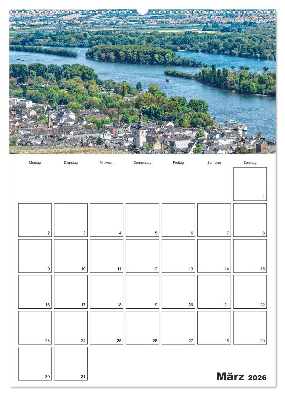 Bild: 9783516431636 | Rheingau Terminplaner (Wandkalender 2026 DIN A2 hoch), CALVENDO...