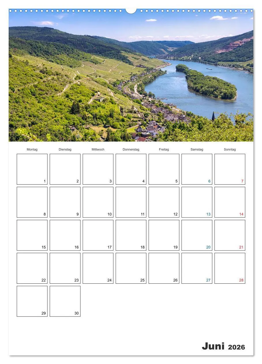Bild: 9783516431636 | Rheingau Terminplaner (Wandkalender 2026 DIN A2 hoch), CALVENDO...