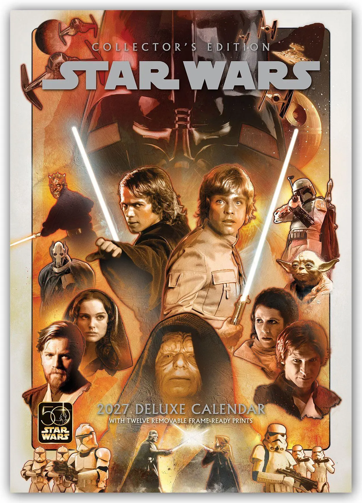 Star Wars A3-Deluxe Kalender 2027 - Collectors Edition Wandkalender