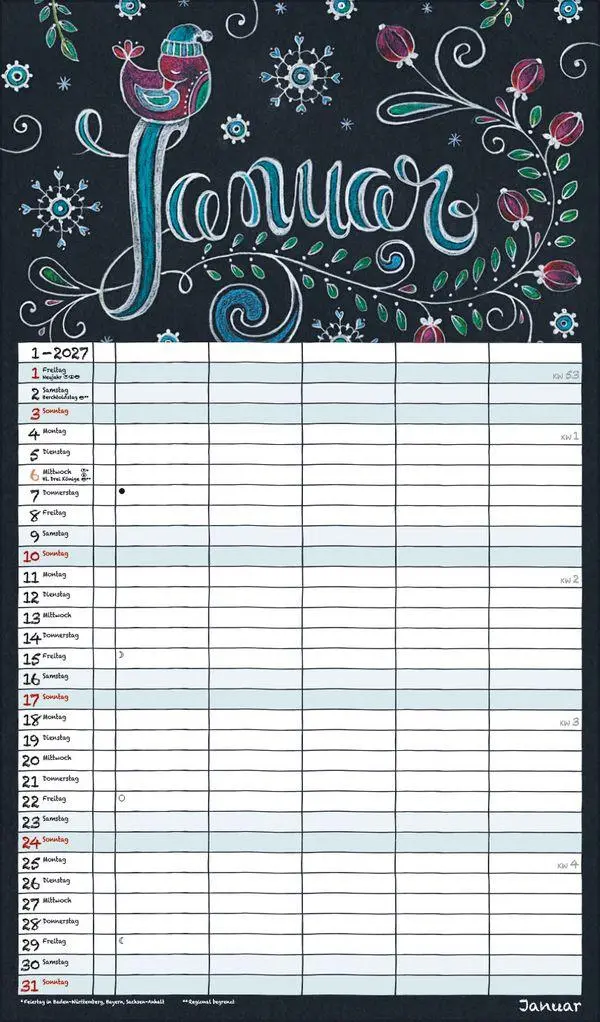 Bild: 9783819301636 | Lovely Chalk Timer 2027 | Verlag Korsch | Kalender | 14 S. | Deutsch