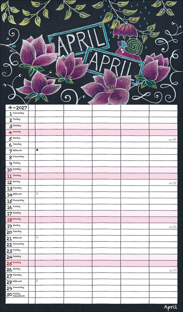 Bild: 9783819301636 | Lovely Chalk Timer 2027 | Verlag Korsch | Kalender | 14 S. | Deutsch