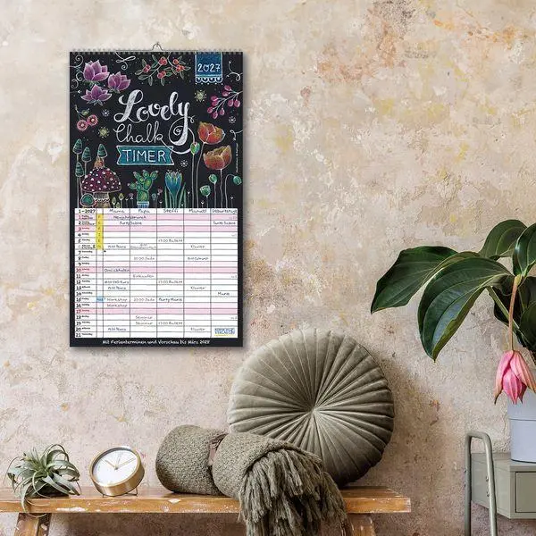 Bild: 9783819301636 | Lovely Chalk Timer 2027 | Verlag Korsch | Kalender | 14 S. | Deutsch