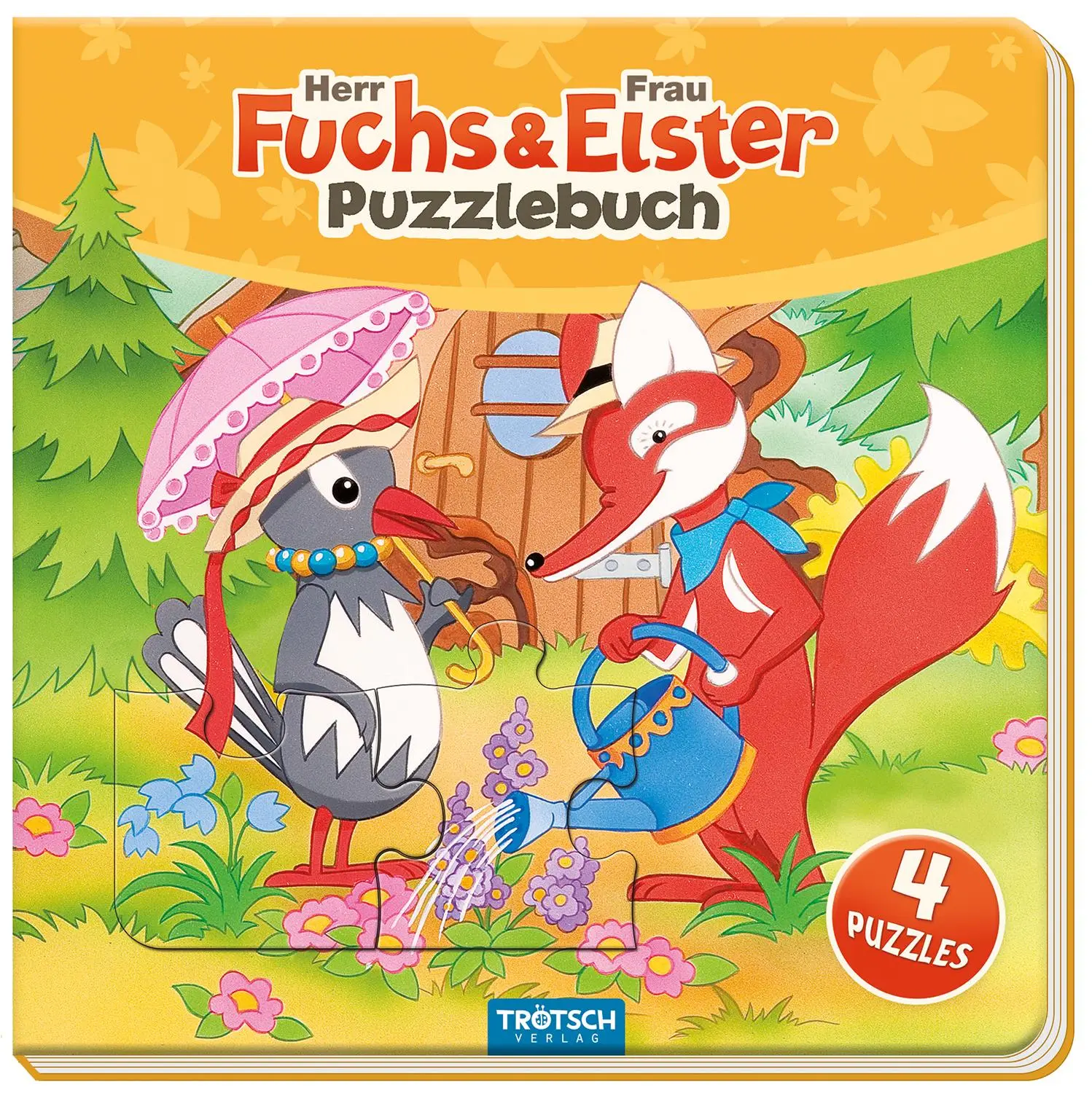 Cover: 9783965521636 | Trötsch Unser Sandmännchen Puzzlebuch mit 4 Puzzle Fuchs und Elster