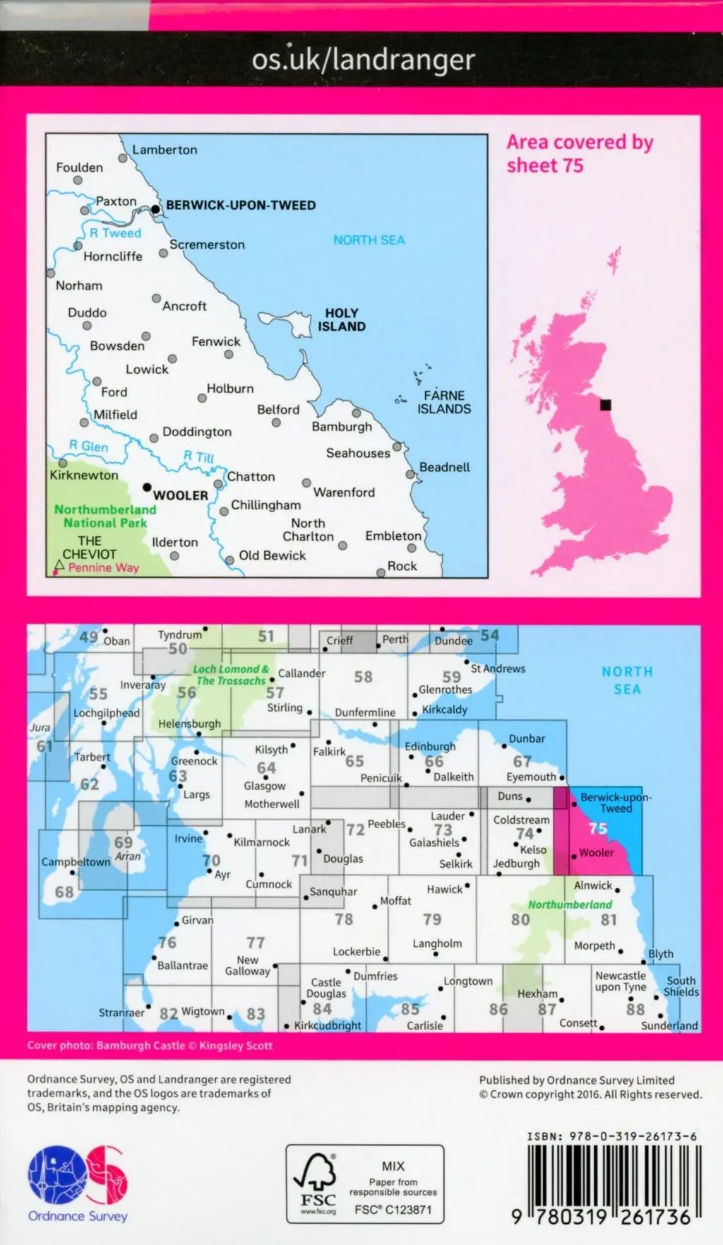 Bild: 9780319261736 | Berwick-Upon-Tweed | Ordnance Survey | (Land-)Karte | Karte/Landkarte