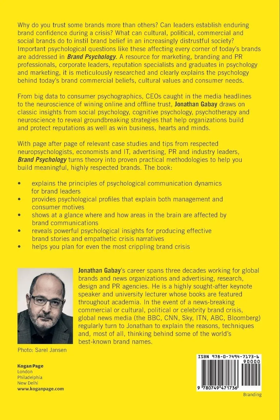 Rückseite: 9780749471736 | Brand Psychology | Consumer Perceptions, Corporate Reputations | Gabay