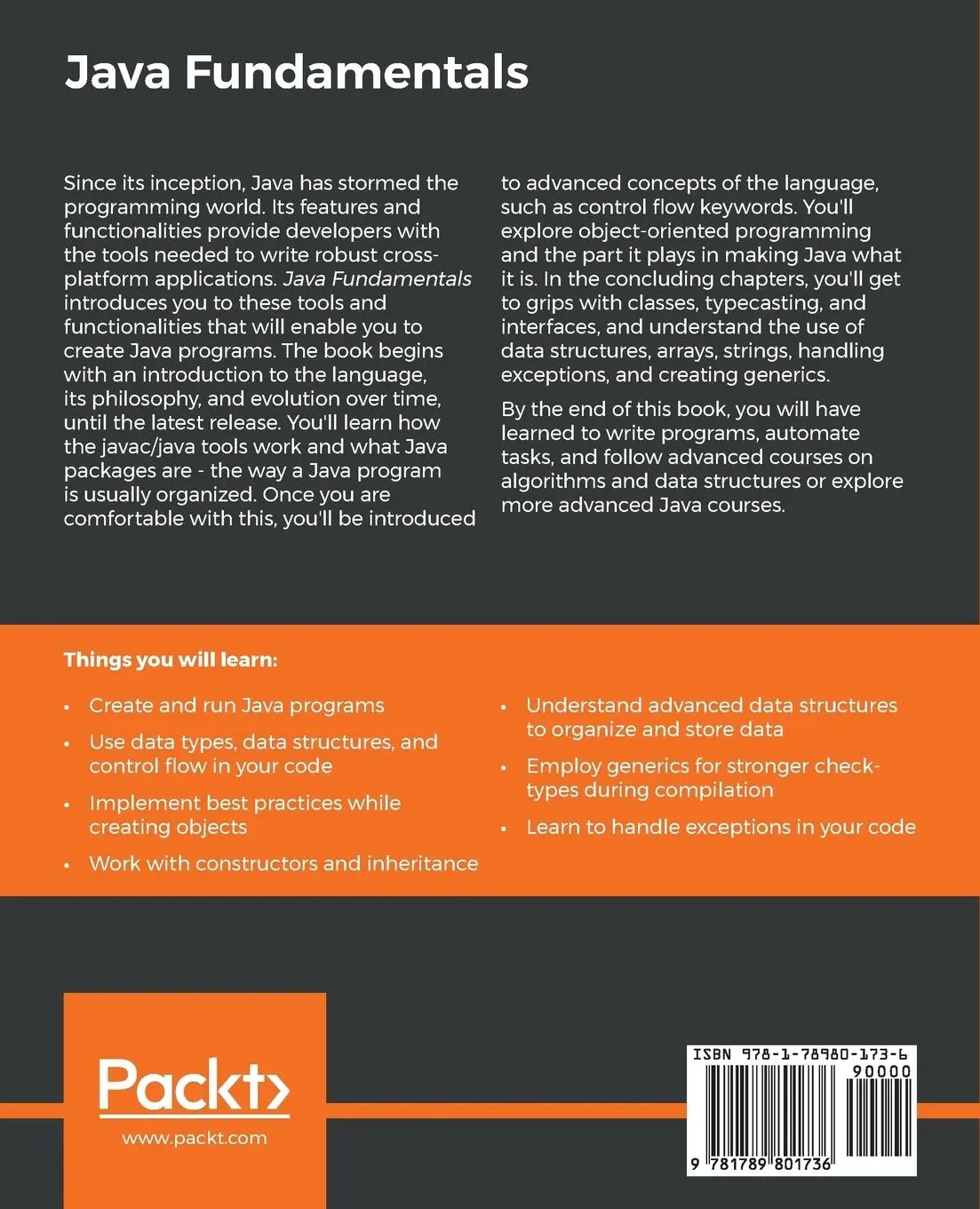 Rückseite: 9781789801736 | Java Fundamentals | Gazihan Alankus (u. a.) | Taschenbuch | Englisch