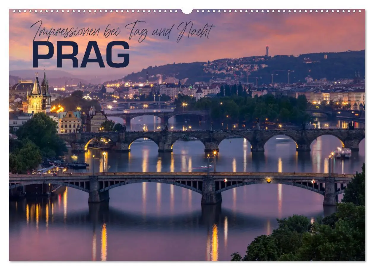 Cover: 9783457571736 | PRAG Impressionen bei Tag und Nacht (Wandkalender 2026 DIN A2...