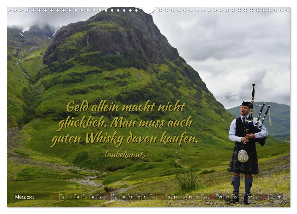 Bild: 9783457641736 | Whisky-Sprüche (Wandkalender 2026 DIN A3 quer), CALVENDO...