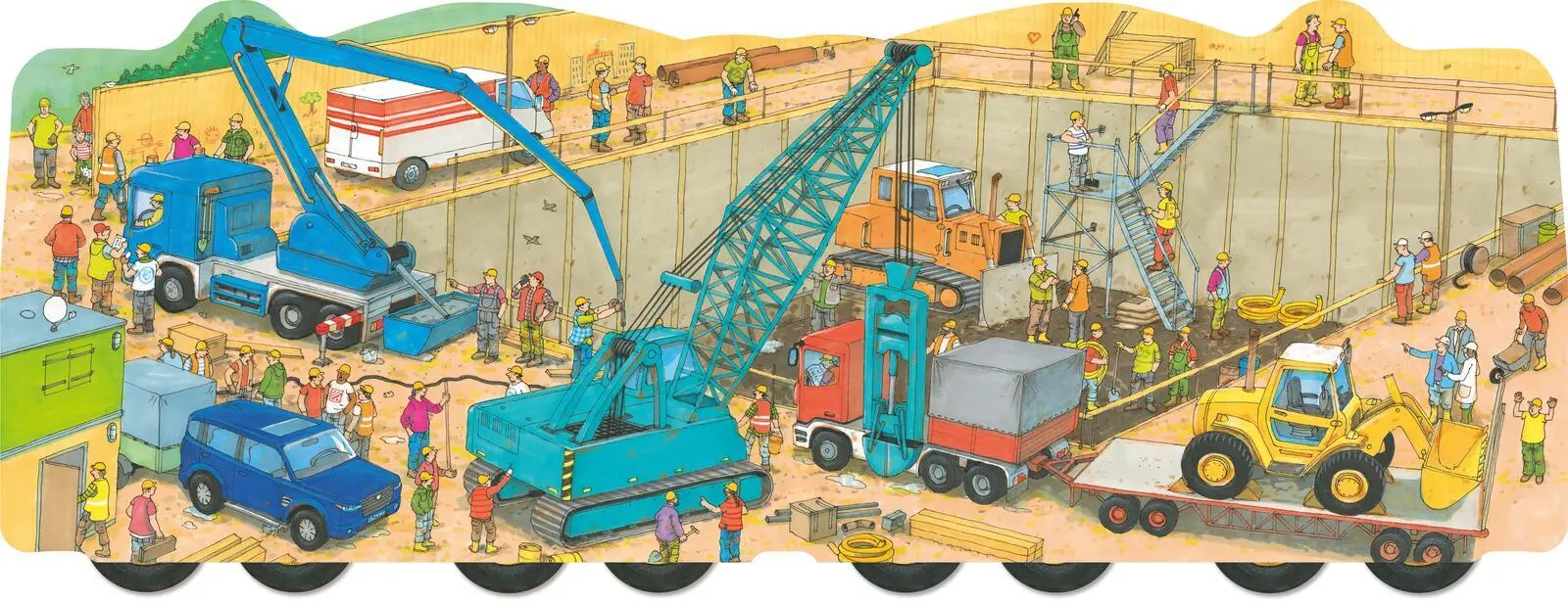 Bild: 9783480241736 | BRUMM, Mein Baustellen-Wimmelbuch | Guido Wandrey | Buch | 14 S.