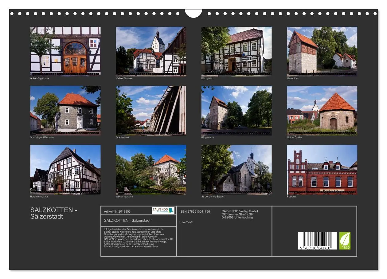 Bild: 9783516041736 | SALZKOTTEN - Sälzerstadt (Wandkalender 2026 DIN A3 quer), CALVENDO...