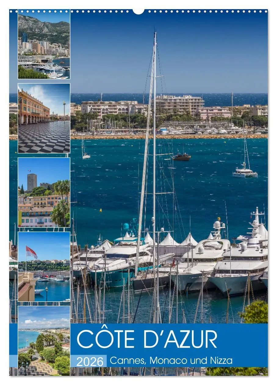 Cover: 9783516421736 | CÔTE D'AZUR Cannes, Monaco und Nizza (Wandkalender 2026 DIN A2...