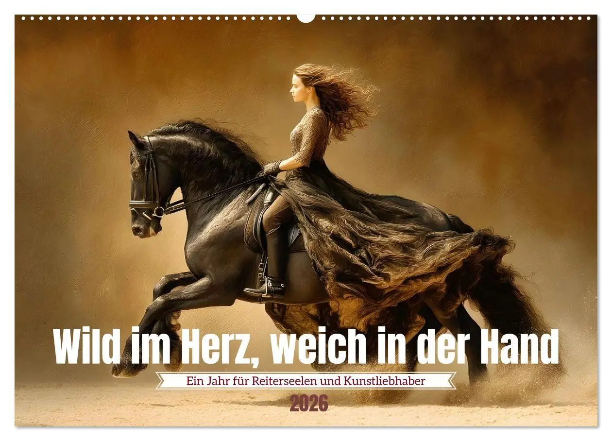 Cover: 9783516661736 | Wild im Herz, weich in der Hand (Wandkalender 2026 DIN A2 quer),...