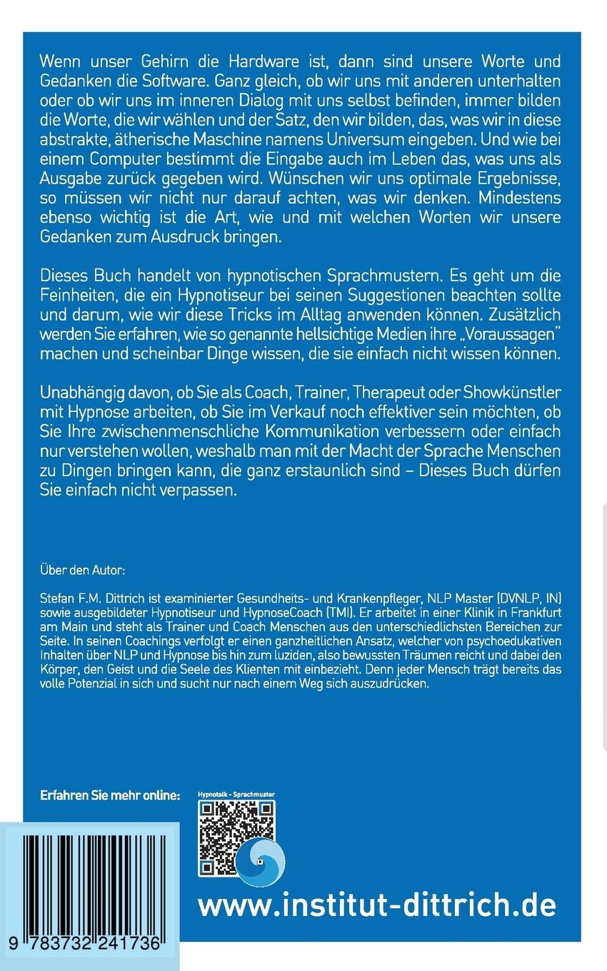 Rückseite: 9783732241736 | HypnoTalk | Stefan F. M. Dittrich | Taschenbuch | 188 S. | Deutsch