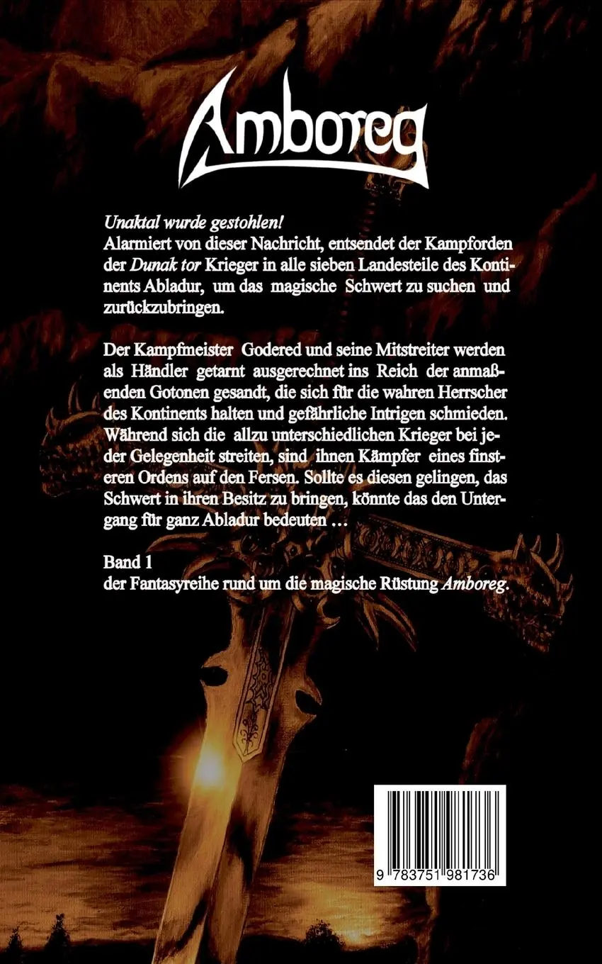 Rückseite: 9783751981736 | Amboreg | Die magische Rüstung | Iris Hennemann | Taschenbuch | 390 S.