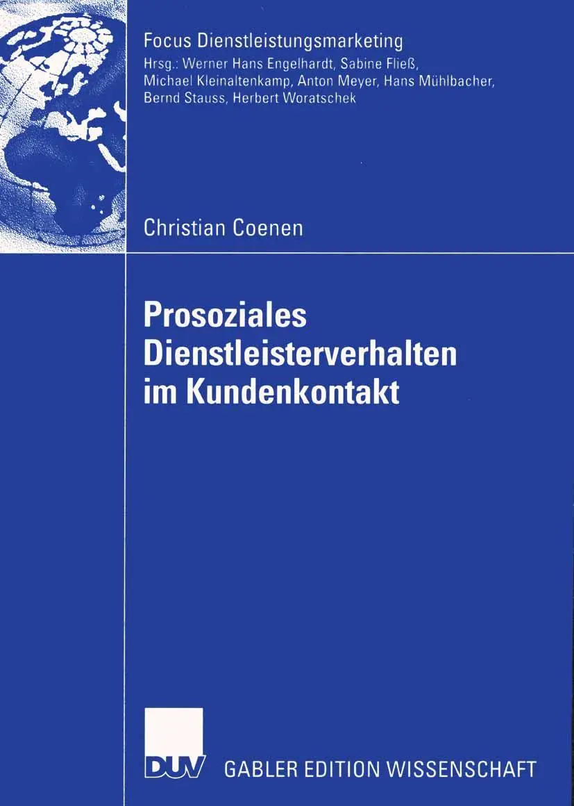 Cover: 9783824481736 | Prosoziales Dienstleisterverhalten im Kundenkontakt | Christian Coenen