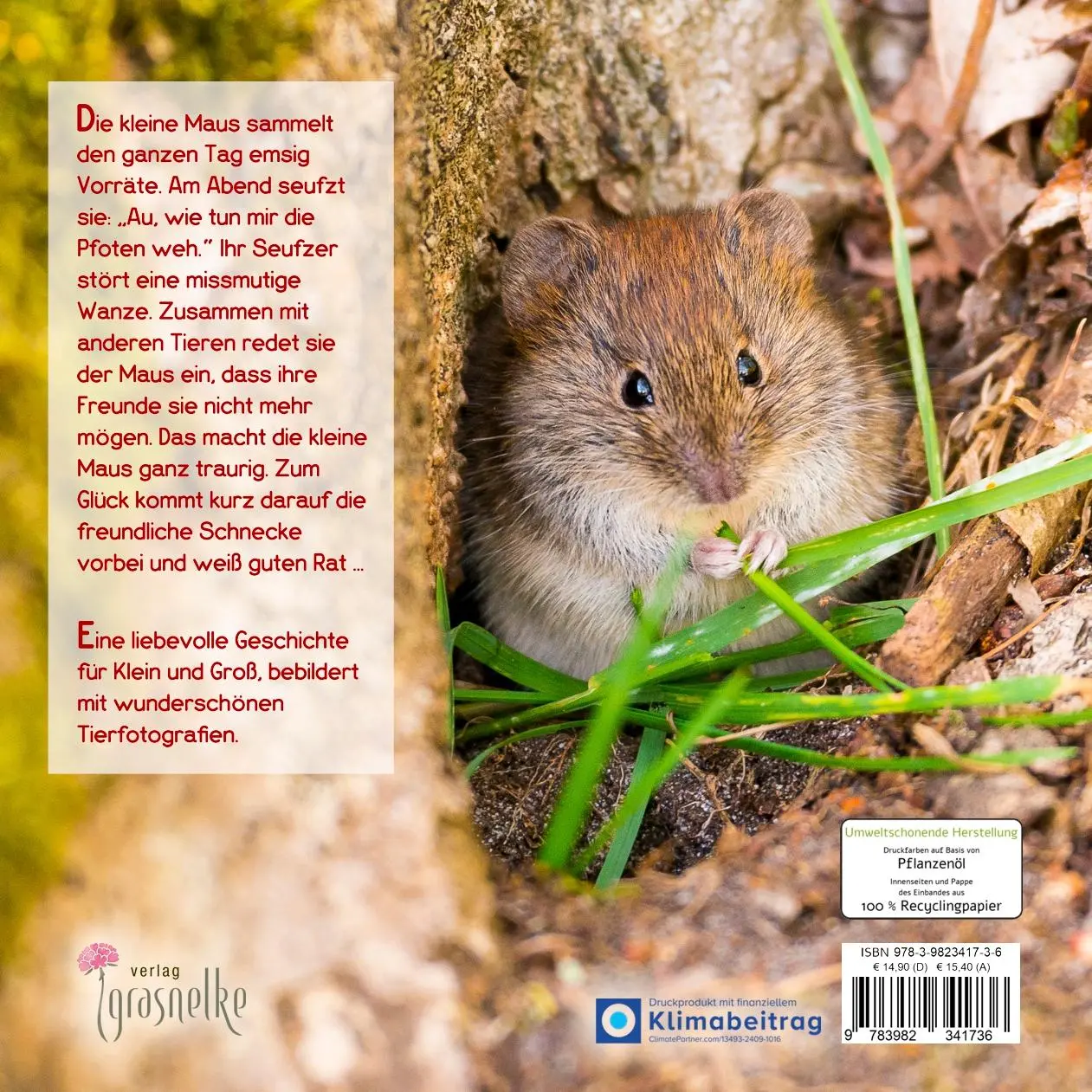 Rückseite: 9783982341736 | Schön, dass du da bist, kleine Maus! | Carola Vahldiek | Buch | 2024