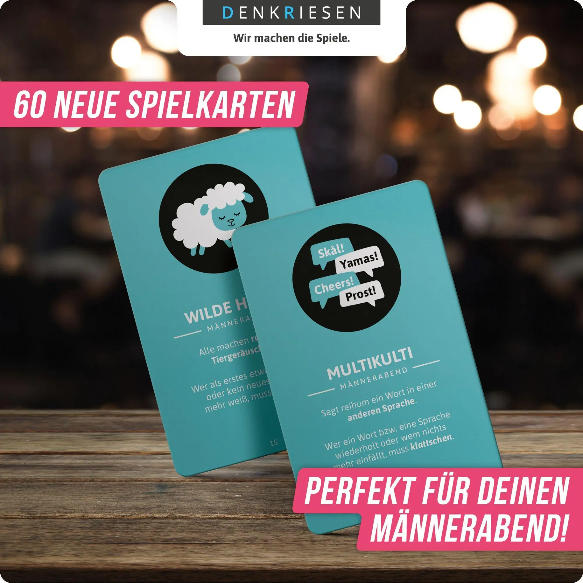 Bild: 4260528091836 | DENKRIESEN - klattschen® - Männerabend - SPIELKARTENKARTON "Das...