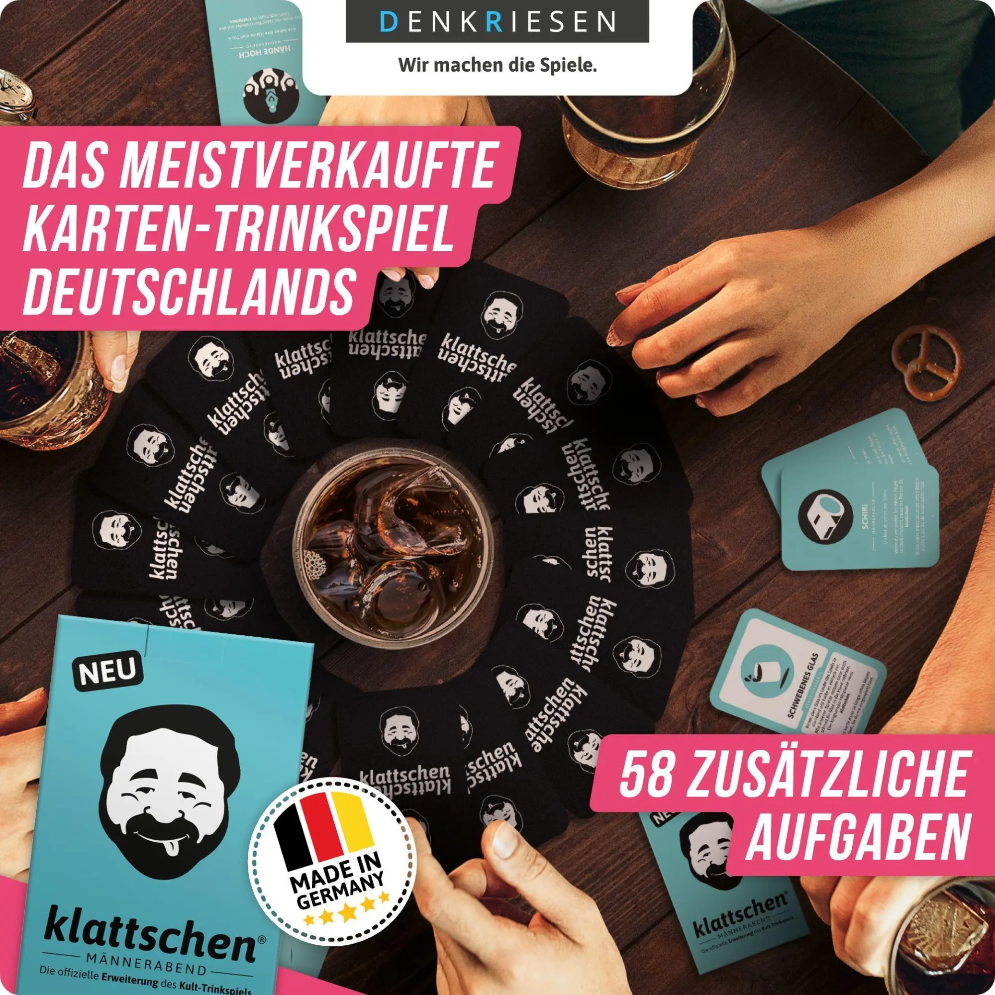 Bild: 4260528091836 | DENKRIESEN - klattschen® - Männerabend - SPIELKARTENKARTON "Das...