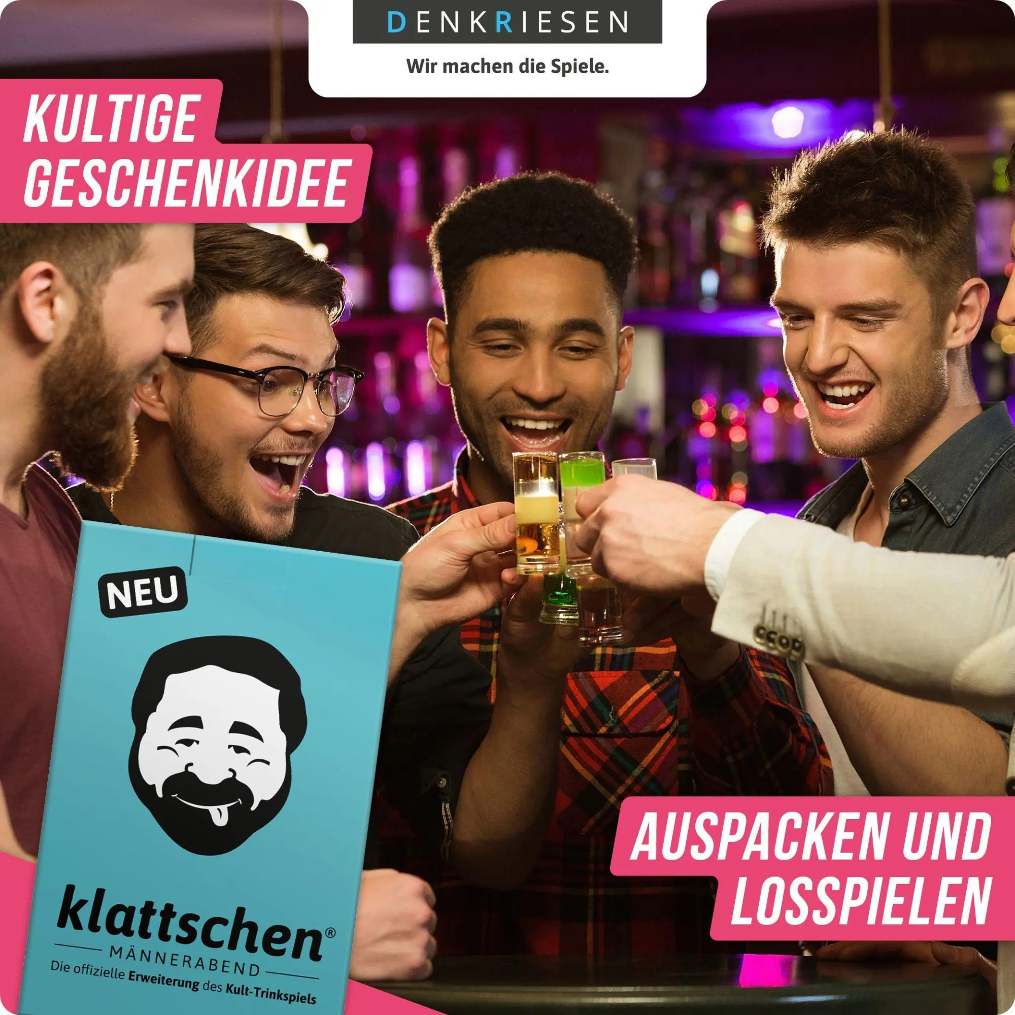 Bild: 4260528091836 | DENKRIESEN - klattschen® - Männerabend - SPIELKARTENKARTON "Das...