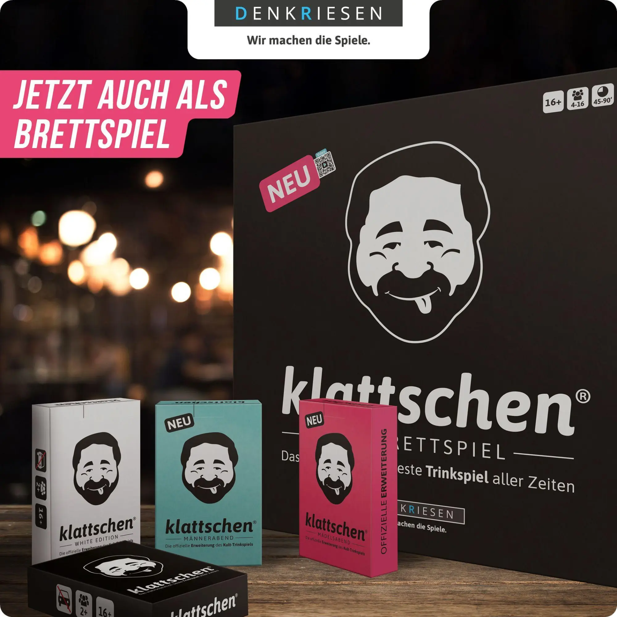 Bild: 4260528091836 | DENKRIESEN - klattschen® - Männerabend - SPIELKARTENKARTON "Das...