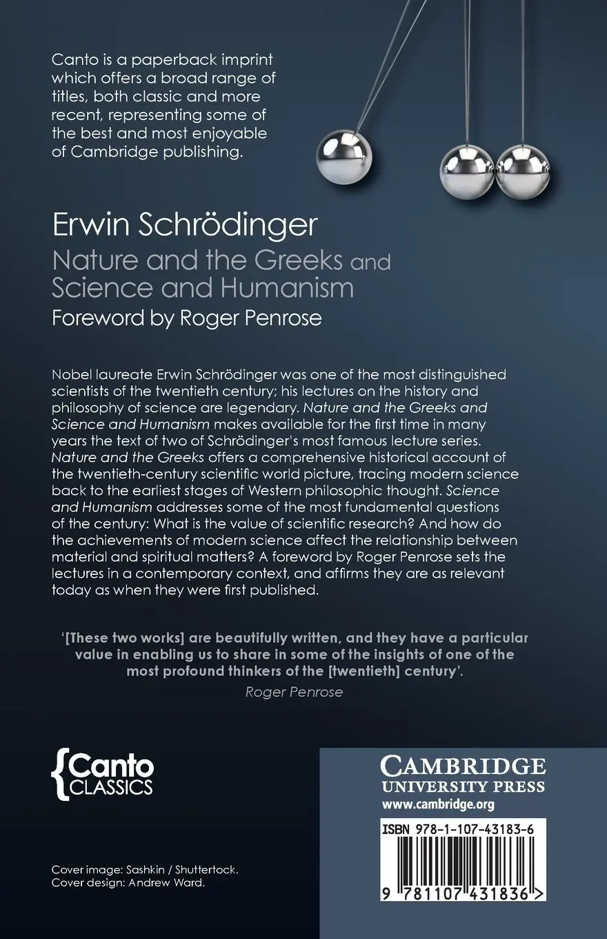 Rückseite: 9781107431836 | 'Nature and the Greeks' and 'Science and Humanism' | Erwin Schrödinger