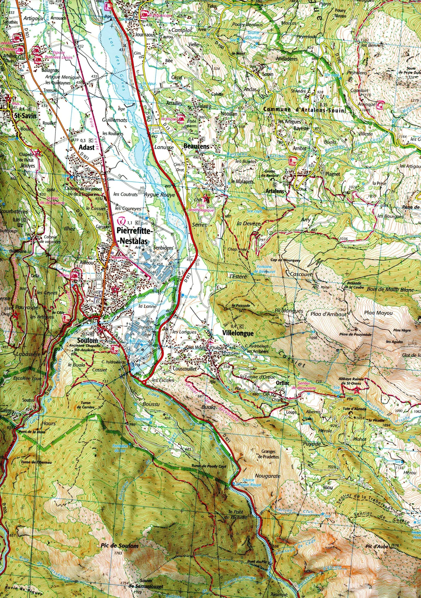 Bild: 9782758551836 | Lourdes 1:25 000 | (Land-)Karte | IGN Topographische Wanderkarten