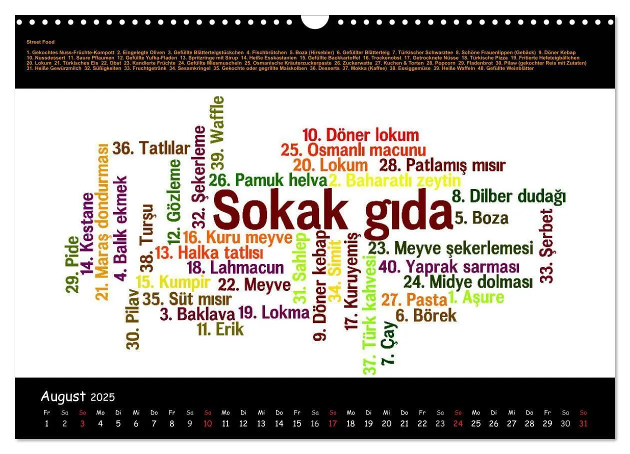Bild: 9783435541836 | Sprachkalender Türkisch-Deutsch (Wandkalender 2025 DIN A3 quer),...