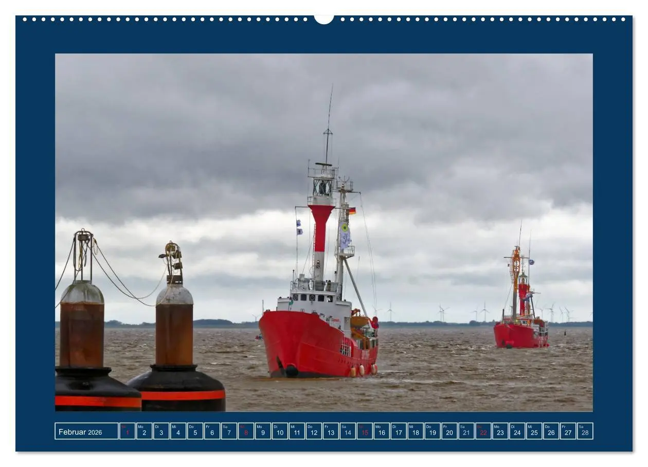 Bild: 9783516031836 | Feuerschiffe - Borkum Riff - Elbe 1 - Deutsche Bucht (Wandkalender...