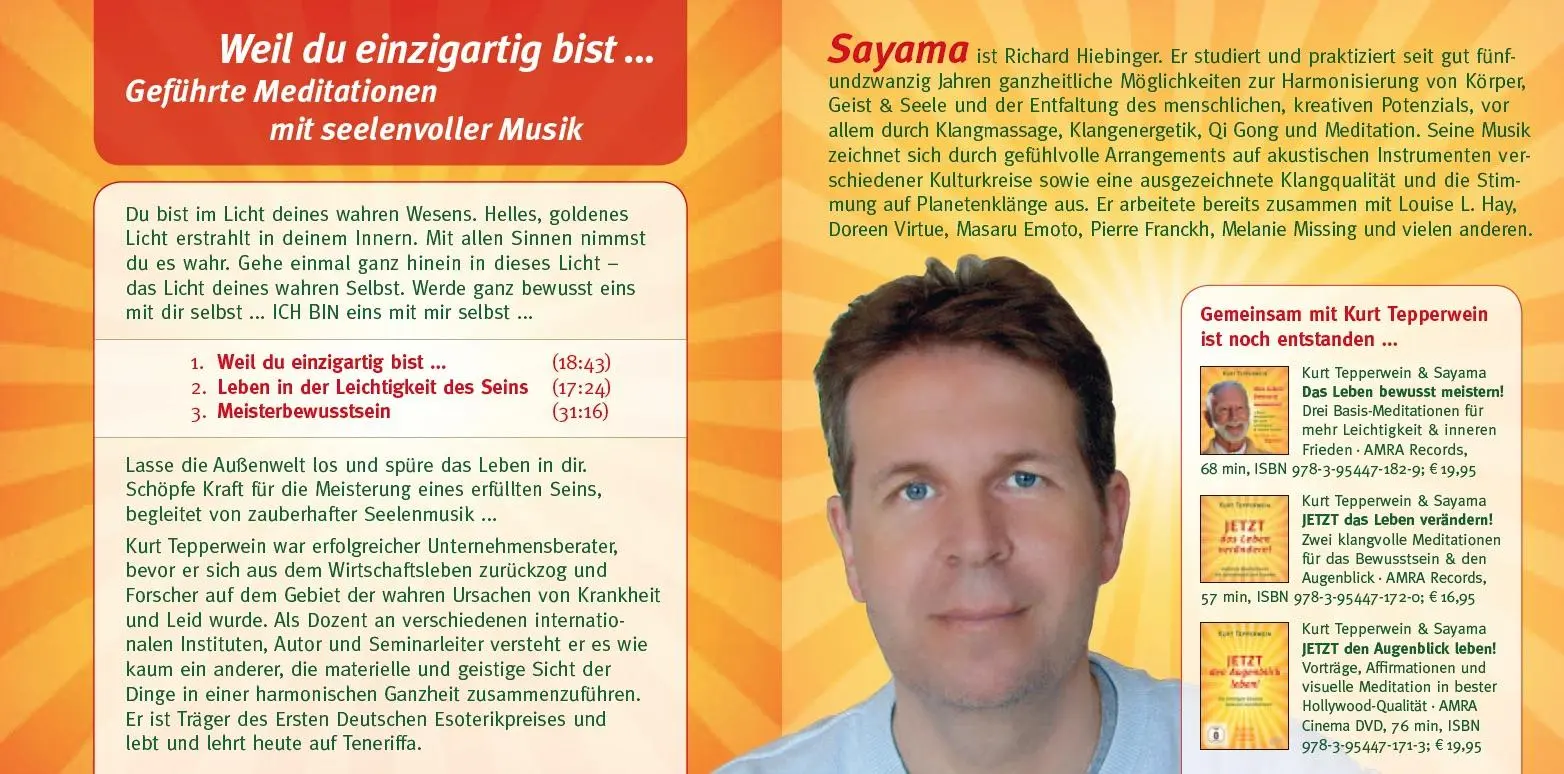 Bild: 9783954471836 | Weil du einzigartig bist ... | Kurt Tepperwein (u. a.) | Audio-CD