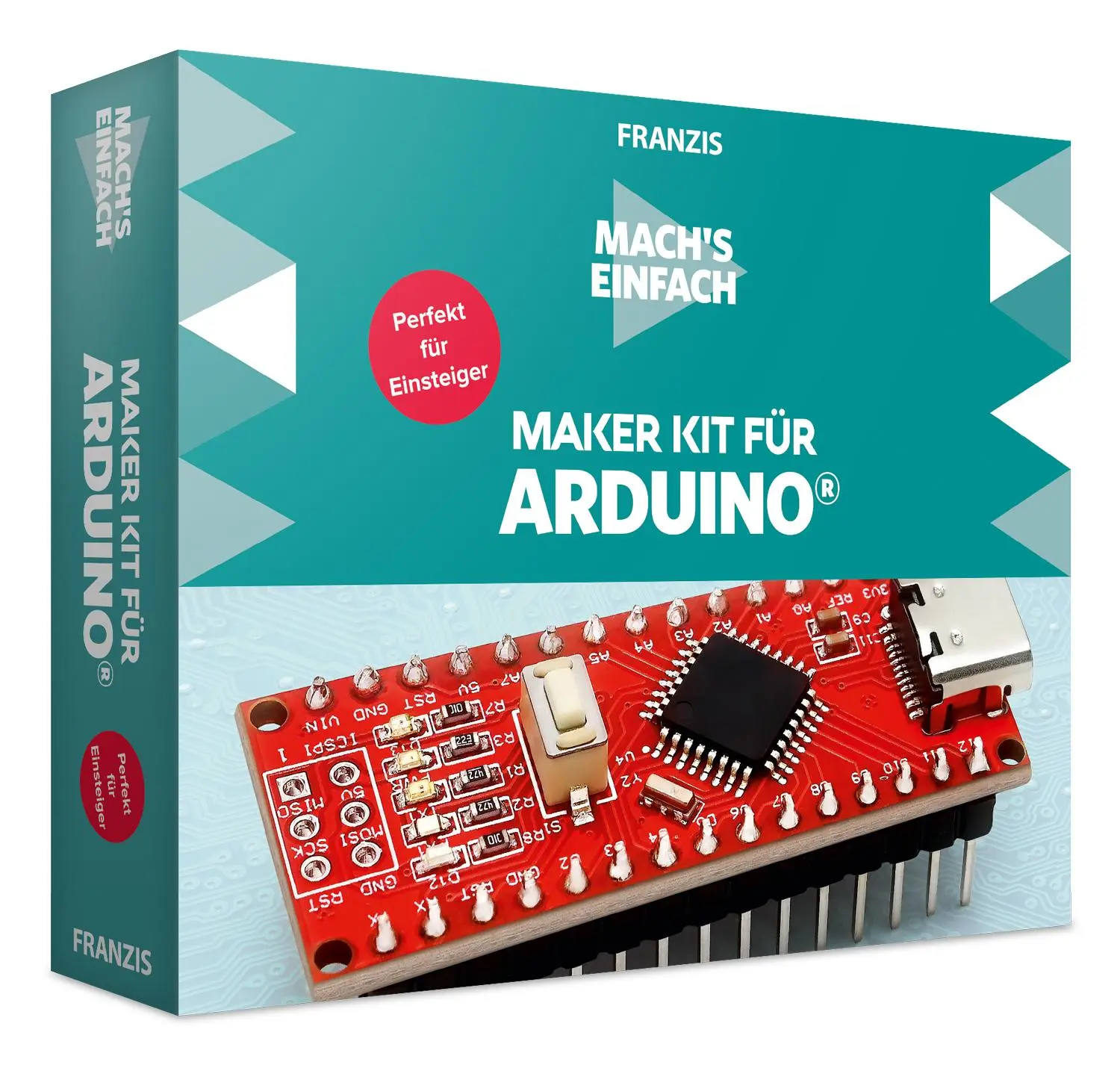 FRANZIS 67193 - Mach's einfach - Maker Kit für Arduino Perfekt für Einsteiger