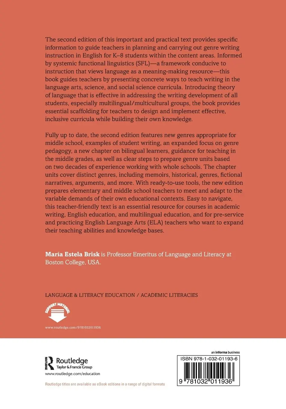 Rückseite: 9781032011936 | Engaging Students in Academic Literacies | María Estela Brisk | Buch