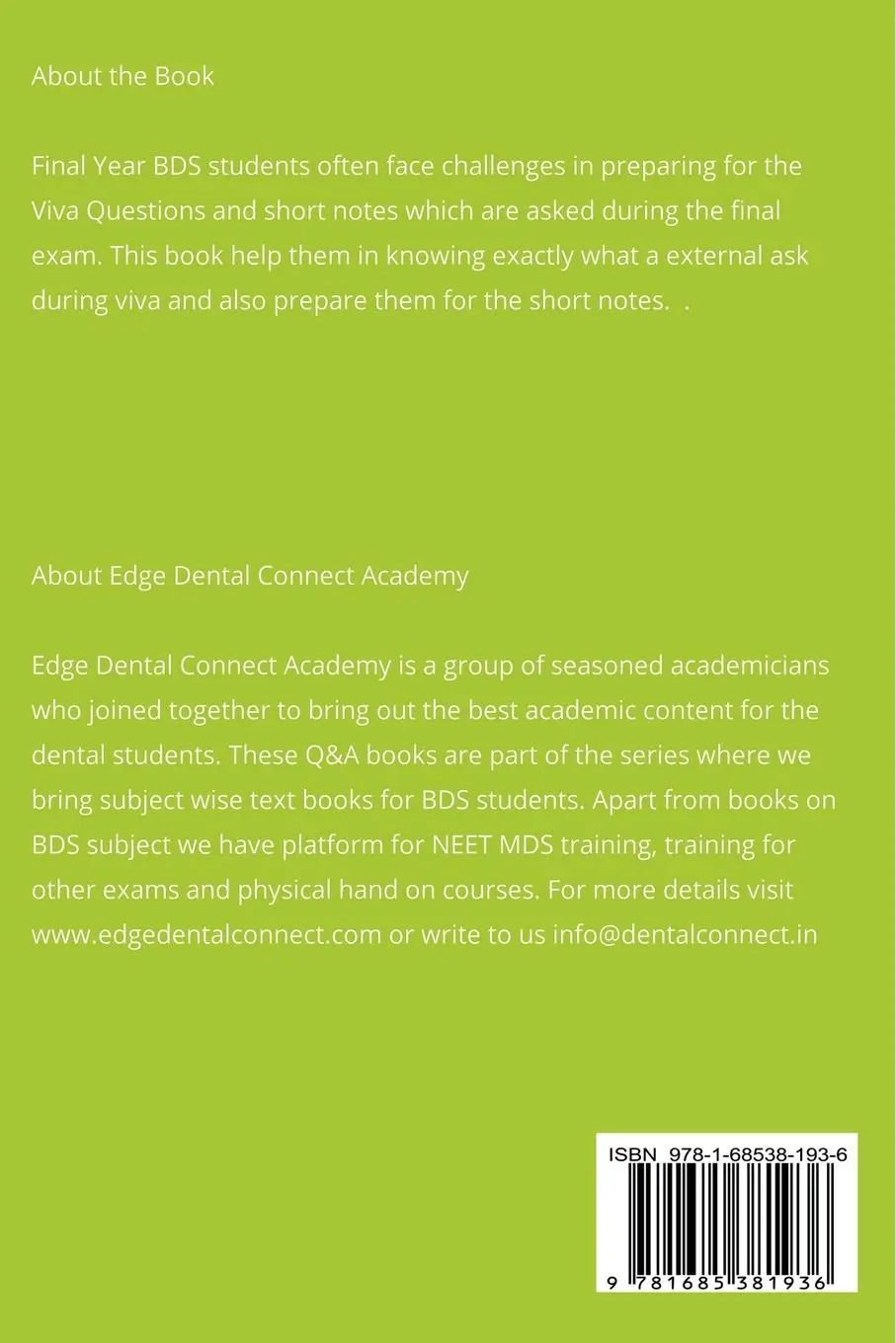 Rückseite: 9781685381936 | Q&amp;A on Oral and Maxillofacial Surgery | Choudhary | Taschenbuch | 2021