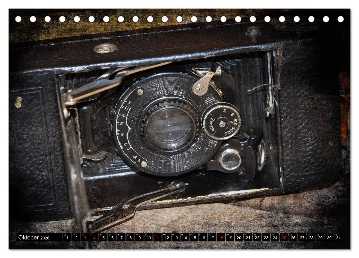Bild: 9783516021936 | Historische Fotoapparate (Tischkalender 2026 DIN A5 quer), CALVENDO...