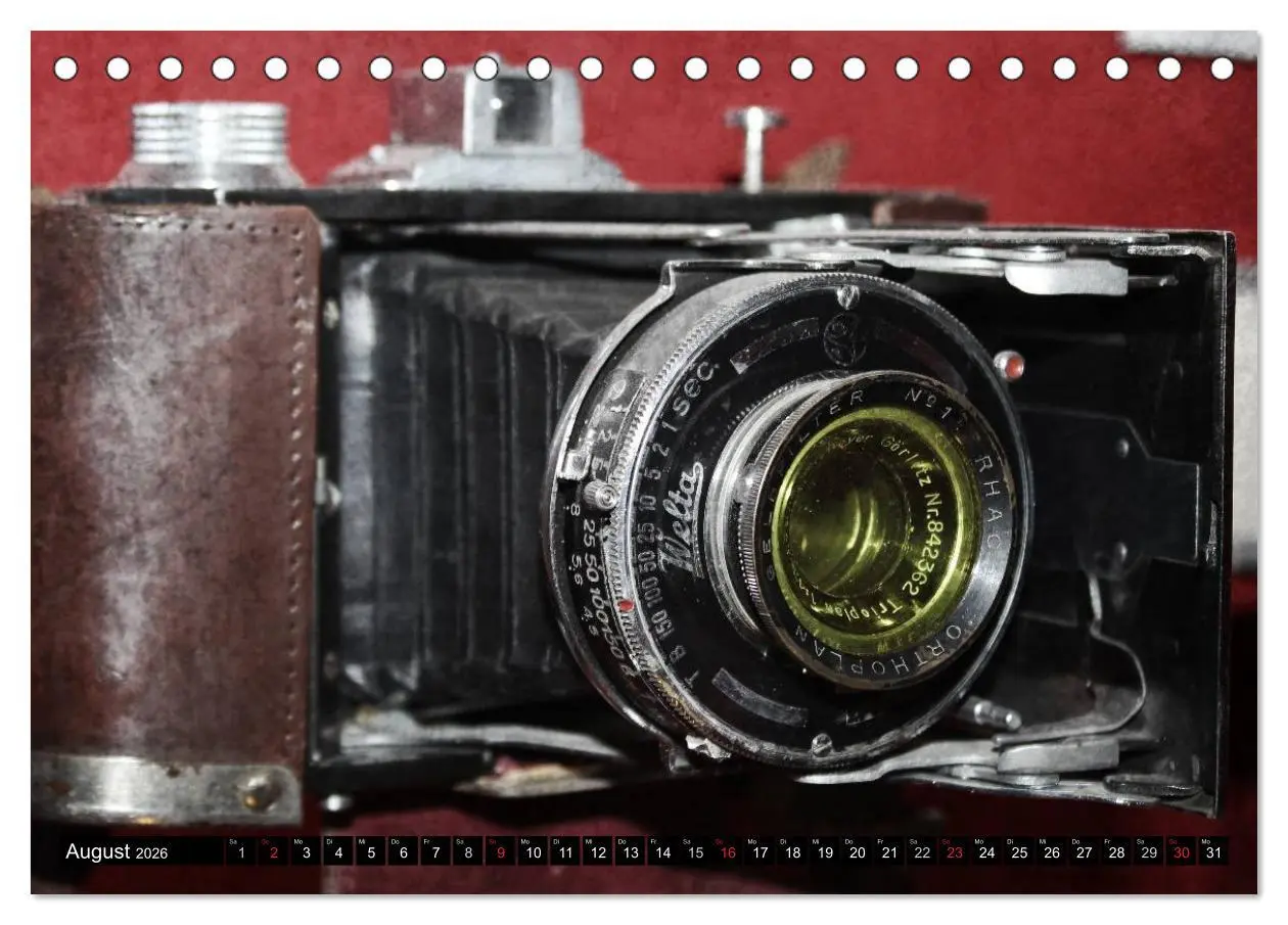 Bild: 9783516021936 | Historische Fotoapparate (Tischkalender 2026 DIN A5 quer), CALVENDO...