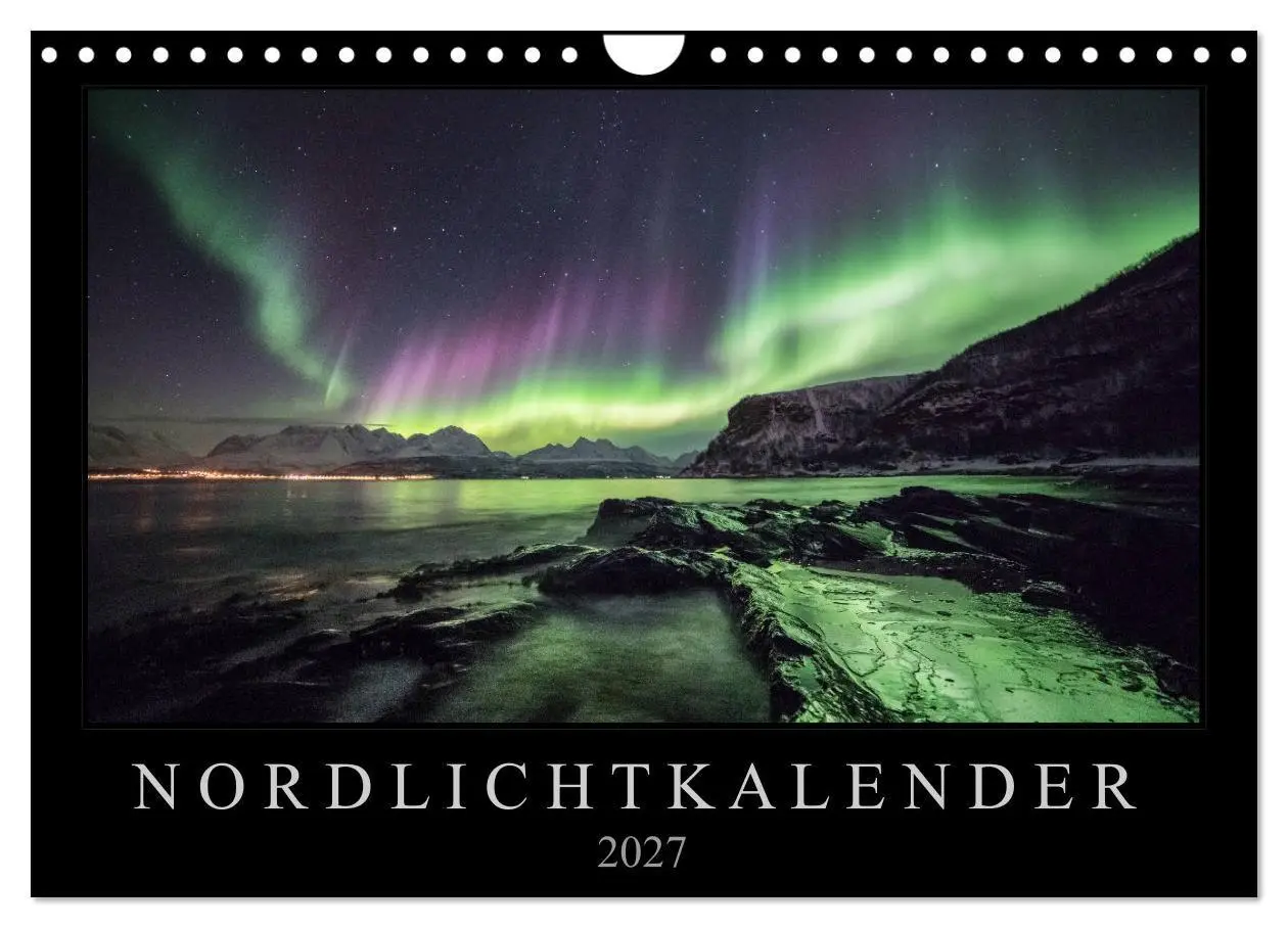 Cover: 9783569731936 | Nordlichtkalender (Wandkalender 2027 DIN A4 quer), CALVENDO...