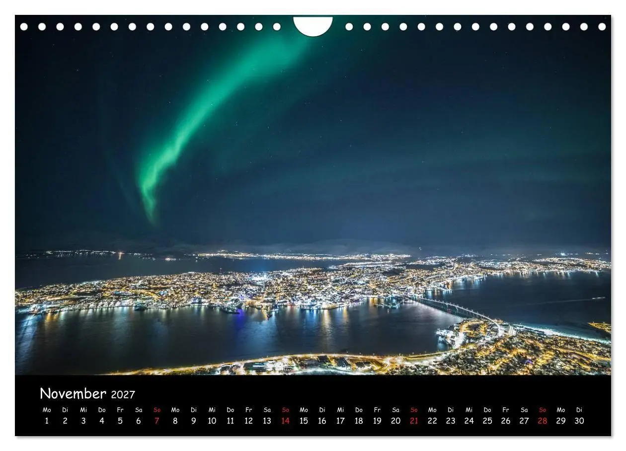 Bild: 9783569731936 | Nordlichtkalender (Wandkalender 2027 DIN A4 quer), CALVENDO...