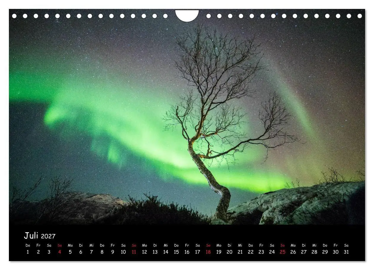 Bild: 9783569731936 | Nordlichtkalender (Wandkalender 2027 DIN A4 quer), CALVENDO...