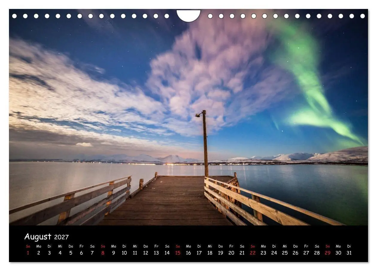 Bild: 9783569731936 | Nordlichtkalender (Wandkalender 2027 DIN A4 quer), CALVENDO...