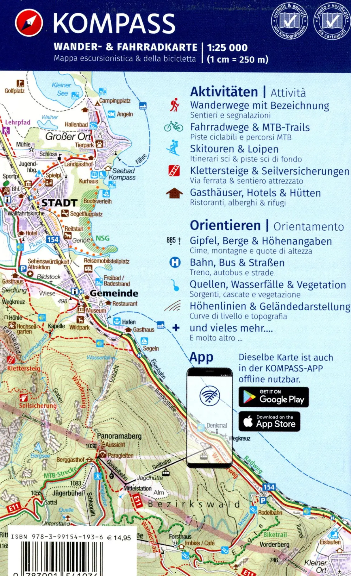 Bild: 9783991541936 | KOMPASS Wanderkarte 51 Gadertal / Val Badia 1:25.000 | (Land-)Karte