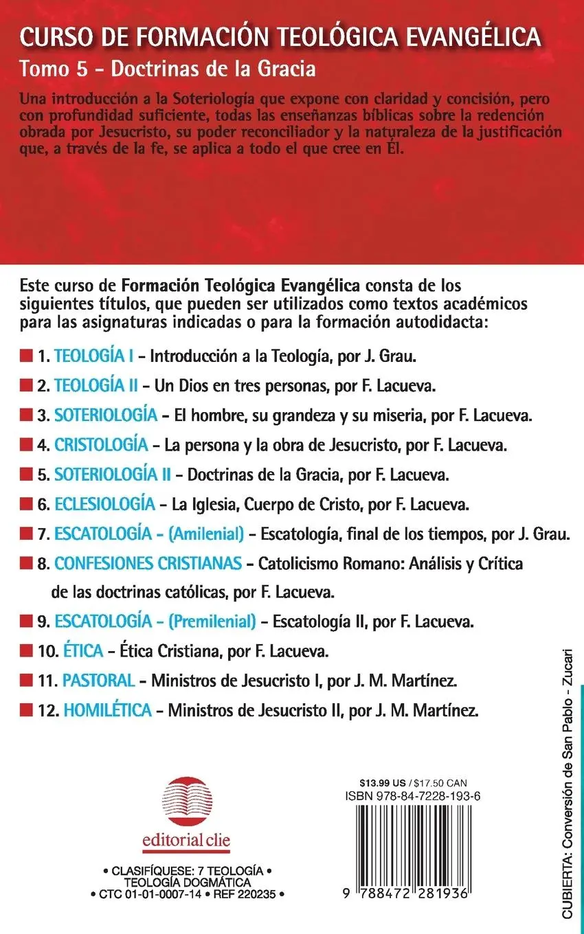 Rückseite: 9788472281936 | El Cft 05 - Doctrinas de la Gracia | Francisco Lacueva | Taschenbuch