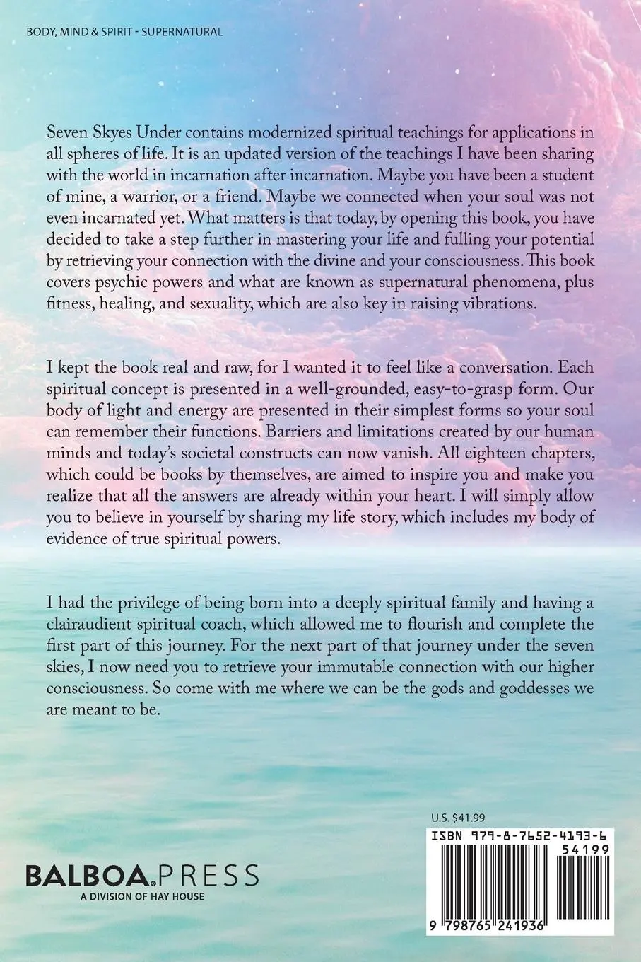 Rückseite: 9798765241936 | Seven Skyes Under | The Complete Spiritual Journey | Manuel Skye